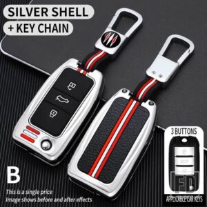 MG 3 5 6 7 MG3 MG5 MG6 MG7 ZS GT GS モリスガレージ HS EV I6 栄威 RX5 350 360 750 550 金属キーカバー FOB ケースシェル - B-silver-ring
