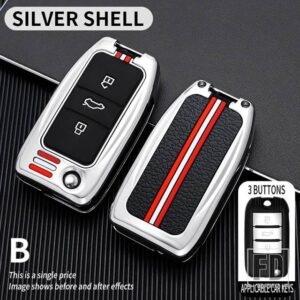 MG 3 5 6 7 MG3 MG5 MG6 MG7 ZS GT GS モリスガレージ HS EV I6 栄威 RX5 350 360 750 550 金属キーカバー FOB ケースシェル - B-silver-shell
