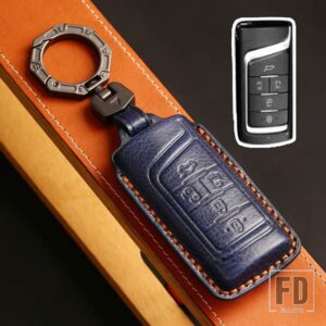 GAC TRUMPCHI GS8 GS3 GS4 プラス GS5 GS7 GA3 GA4 GM6 GM8 M8 M6 2013-2021 革 FOB キーケースカバーリモートアクセサリー - C Blue