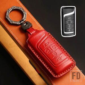 GAC TRUMPCHI GS8 GS3 GS4 プラス GS5 GS7 GA3 GA4 GM6 GM8 M8 M6 2013-2021 革 FOB キーケースカバーリモートアクセサリー - C RED