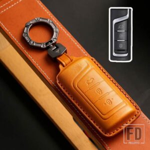 GAC TRUMPCHI GS8 GS3 GS4 プラス GS5 GS7 GA3 GA4 GM6 GM8 M8 M6 2013-2021 革 FOB キーケースカバーリモートアクセサリー - A Brown