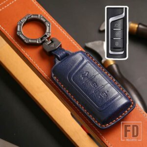 GAC TRUMPCHI GS8 GS3 GS4 プラス GS5 GS7 GA3 GA4 GM6 GM8 M8 M6 2013-2021 革 FOB キーケースカバーリモートアクセサリー - A Blue