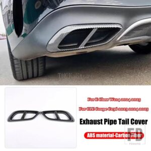 メルセデスベンツ Eクラス W214 CLE クーペ C236 2023 2024 2025 カーアクセサリーテール喉マフラーマフラーテールカバートリム - ABS Carbon fiber