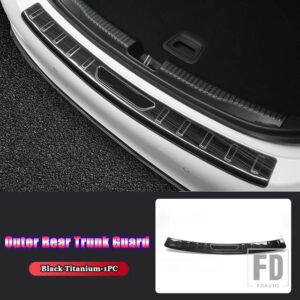 メルセデスベンツ Cクラス W206 C200 C220 C260 C300 2022 カーアクセサリーリアトランクシルインナーアウターガードプレートカバートリムスト - 5