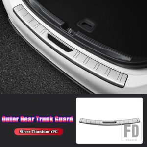メルセデスベンツ Cクラス W206 C200 C220 C260 C300 2022 カーアクセサリーリアトランクシルインナーアウターガードプレートカバートリムスト - 2