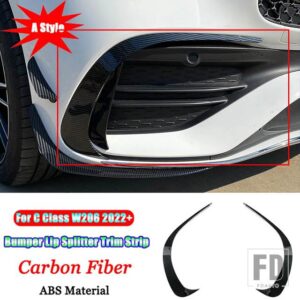 メルセデスベンツ Cクラス W206 2022 + カーアクセサリーフロントバンパーリップグリルスプリッタースポイラーカナードフォグランプカバートリ - 10