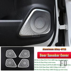 メルセデスベンツ A B CLA GLB GLAクラス W177 W247 C118 X247 H247 2020-2024 ドアツイーターダッシュボードオーディオスピーカーカバートリム - For A B CLA GLA GLB