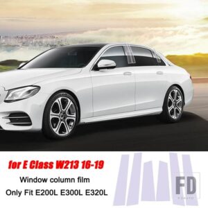 メルセデスベンツ Eクラス W213 E200/260/300/320 2016-2019 カーアクセサリーセンターコンソール TPU クリア膜プロテクターフィルム - 13
