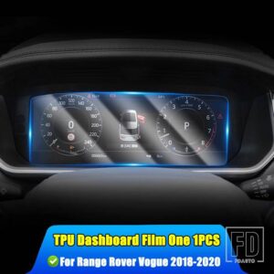 ランドローバー レンジローバースポーツ L494 VELAR ヴォーグ L405 2018-2020 カーアクセサリーナビゲーション計器スクリーン TPU プロテクター - 6