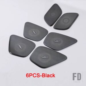 メルセデスベンツ Aクラス AMG W177 V177 A35 A45 2019-21 + カーアクセサリードアダッシュボード A ピラーオーディオスピーカートリムカバー - 7