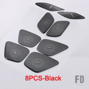 メルセデスベンツ Aクラス AMG W177 V177 A35 A45 2019-21 + カーアクセサリードアダッシュボード A ピラーオーディオスピーカートリムカバー - 9