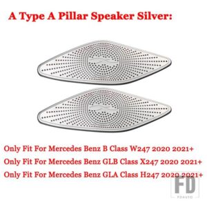 メルセデスベンツ A B CLA GLB GLAクラス W177 W247 C118 X247 H247 2020 2021 + ドアダッシュボードトランクオーディオスピーカーカバートリム - 5