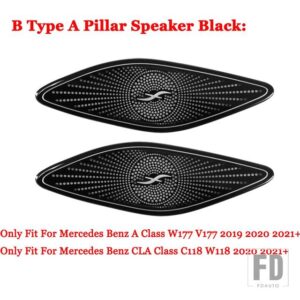 メルセデスベンツ A B CLA GLB GLAクラス W177 W247 C118 X247 H247 2020 2021 + ドアダッシュボードトランクオーディオスピーカーカバートリム - 8