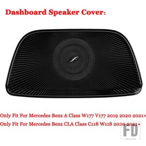 メルセデスベンツ A B CLA GLB GLAクラス W177 W247 C118 X247 H247 2020 2021 + ドアダッシュボードトランクオーディオスピーカーカバートリム - 18