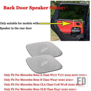 メルセデスベンツ A B CLA GLB GLAクラス W177 W247 C118 X247 H247 2020 2021 + ドアダッシュボードトランクオーディオスピーカーカバートリム - 9