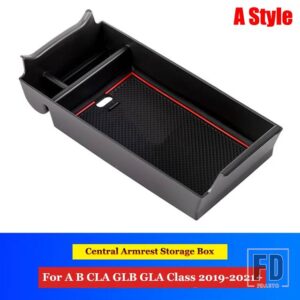 メルセデスベンツ A B CLA GLB GLAクラス W177 V177 W247 C118 W118 X247 H247 中央アームレストボックス収納ボックス + ドア収納ボックス - 1