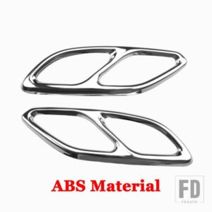 メルセデスベンツ ABS カーアクセサリーマフラーマフラーテールカバートリム CLAクラス C118 W118 CLA180 200 220 250 260 2020-2022 + - Silver