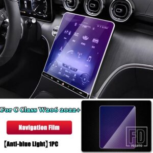 メルセデスベンツ Cクラス W206 C200 C220 C260 C300 2022 + 中央計器ナビゲーション画面強化ガラスフィルム - 2