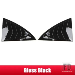 メルセデスベンツ CLAクラス C118 W118 AMG CLA35 CLA45 2020 2021 リアドアルーバー窓三角シャッタートリムカバーステッカー - Gloss Black