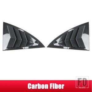 メルセデスベンツ CLAクラス C118 W118 AMG CLA35 CLA45 2020 2021 リアドアルーバー窓三角シャッタートリムカバーステッカー - Carbon Fiber