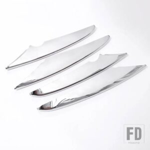 メルセデスベンツ GLCクラス X253 クーペ C253 GLC200 260 300 AMG GLC43 2015-2019 カーアクセサリーフロントフォグランプストリップトリムカ - Bright Silver