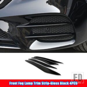 メルセデスベンツ Eクラス W213 AMG E43 E53 E63 2016-2020 カーアクセサリーフロントバンパースプリッタースポイラーフォグランプカバートリム - 5