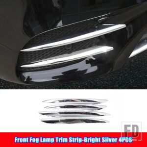 メルセデスベンツ Eクラス W213 AMG E43 E53 E63 2016-2020 カーアクセサリーフロントバンパースプリッタースポイラーフォグランプカバートリム - 7