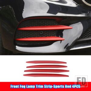 メルセデスベンツ Eクラス W213 AMG E43 E53 E63 2016-2020 カーアクセサリーフロントバンパースプリッタースポイラーフォグランプカバートリム - 8