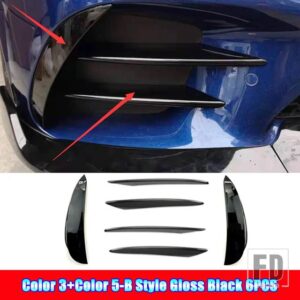 メルセデスベンツ Eクラス W213 AMG E43 E53 E63 2016-2020 カーアクセサリーフロントバンパースプリッタースポイラーフォグランプカバートリム - 11