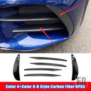 メルセデスベンツ Eクラス W213 AMG E43 E53 E63 2016-2020 カーアクセサリーフロントバンパースプリッタースポイラーフォグランプカバートリム - 12