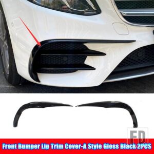 メルセデスベンツ Eクラス W213 AMG E43 E53 E63 2016-2020 カーアクセサリーフロントバンパースプリッタースポイラーフォグランプカバートリム - 1