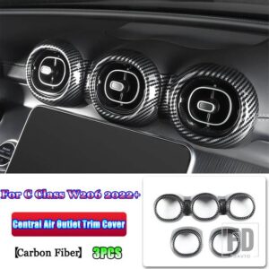 メルセデスベンツ Cクラス W206 C200 C220 C260 C300 2022 + カーボン高級全体インテリアモールディングフルキットアクセサリー - 4