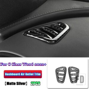 メルセデスベンツ Cクラス W206 C200 C220 C260 C300 2022 + カーボン高級全体インテリアモールディングフルキットアクセサリー - 6