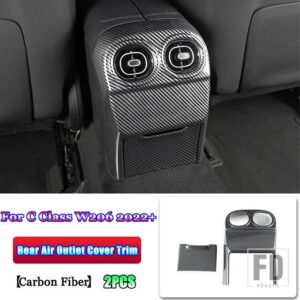 メルセデスベンツ Cクラス W206 C200 C220 C260 C300 2022 + カーボン高級全体インテリアモールディングフルキットアクセサリー - 12