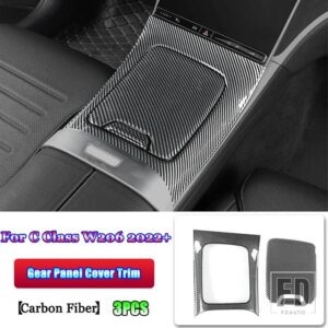メルセデスベンツ Cクラス W206 C200 C220 C260 C300 2022 + カーボン高級全体インテリアモールディングフルキットアクセサリー - 1