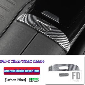メルセデスベンツ Cクラス W206 C200 C220 C260 C300 2022 + カーボン高級全体インテリアモールディングフルキットアクセサリー - 2