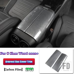 メルセデスベンツ Cクラス W206 C200 C220 C260 C300 2022 + カーボン高級全体インテリアモールディングフルキットアクセサリー - 3