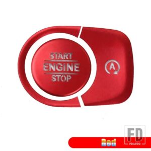 メルセデスベンツ G GLE GLSクラス W464 W167 V167 X167 AMG G63 GLE53 GLE63 2020-2022 エンジンスタートストップボタンリングトリムカバー - Red