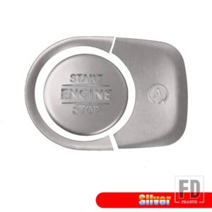 メルセデスベンツ G GLE GLSクラス W464 W167 V167 X167 AMG G63 GLE53 GLE63 2020-2022 エンジンスタートストップボタンリングトリムカバー - Silver