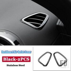 メルセデスベンツ Cクラス W206 C200 C220 C260 C300 2022 + ステンレスカーアクセサリーダッシュボードエアアウトレットベントトリムカバー