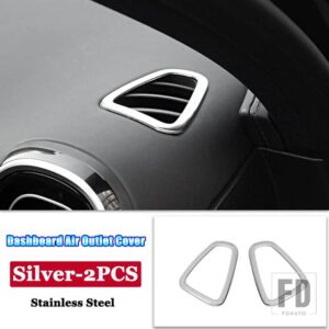 メルセデスベンツ Cクラス W206 C200 C220 C260 C300 2022 + ステンレスカーアクセサリーダッシュボードエアアウトレットベントトリムカバー