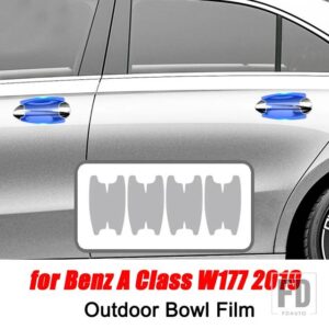 メルセデスベンツ Aクラス W177 V177 A180 A200 A220 A250 2019 2020 + カーアクセサリーセンターコンソール TPU クリアプロテクターフィルム - 9