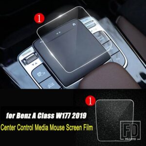 メルセデスベンツ Aクラス W177 V177 A180 A200 A220 A250 2019 2020 + カーアクセサリーセンターコンソール TPU クリアプロテクターフィルム - 1