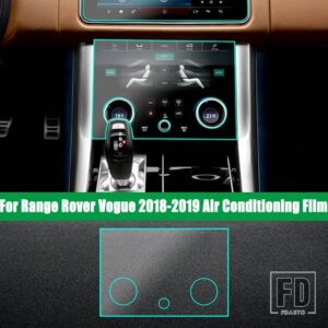 ランドローバー レンジローバースポーツヴォーグ 2018 ヴェラール 17-19 中央制御ナビゲーションフィルム空調 TPU プロテクターフィルム - 5