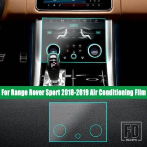 ランドローバー レンジローバースポーツヴォーグ 2018 ヴェラール 17-19 中央制御ナビゲーションフィルム空調 TPU プロテクターフィルム - 2
