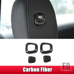 メルセデスベンツ A B GLE GLS GLB クラス W177 W167 W247 2019 2020 カーアクセサリーヘッドレスト昇降ボタン調整カバートリム - Carbon Fiber