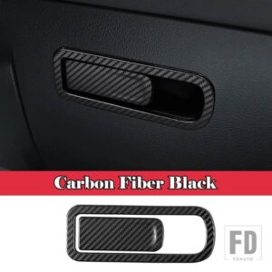 メルセデスベンツ A B CLA GLB GLAクラス W177 W247 C118 W118 X247 H247 カーアクセサリー副パイロットグローブボックスハンドルスイッチカバ - Carbon Fiber