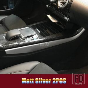 メルセデスベンツ A CLAクラス W177 V177 C118 W118 2019-2024 カーアクセサリーセンターコンソールパネルサイドトリムストリップカバーステッ - Matt Silver