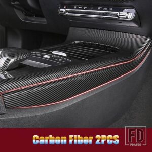 メルセデスベンツ A CLAクラス W177 V177 C118 W118 2019-2024 カーアクセサリーセンターコンソールパネルサイドトリムストリップカバーステッ - Carbon Fiber