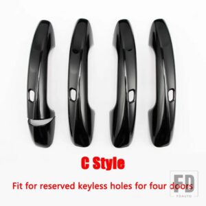 メルセデスベンツ A B C E GLC CLA GLE GLS GLB クラス W177 W247 W205 W213 X253 C118 W167 ドアハンドルカバートリムフレームステッカー